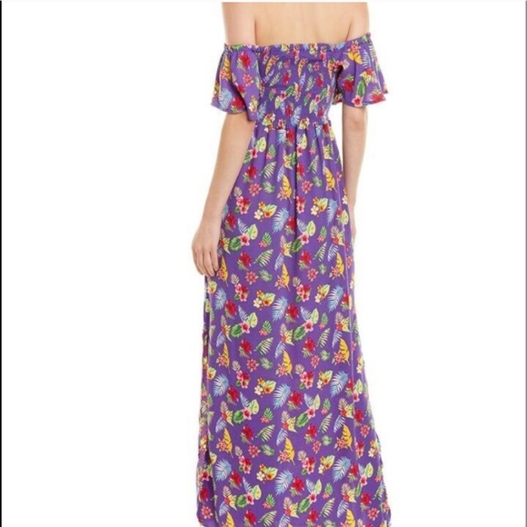 NWT Romeo Juliet Couture Smocked Floral Maxi Dress - Picture 2 of 5